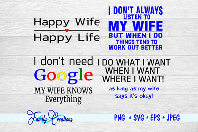 Wife Bundle SVG Family Creations 
