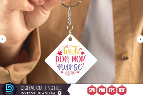 Wife dog mom nurse SVG SVG DESIGNISTIC 