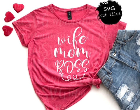 Wife Mom Boss Svg DXF EPS PNG SVG MaiamiiiSVG 