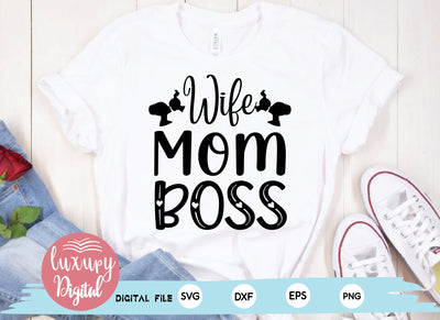 Wife Mom Boss SVG md faruk hossain 