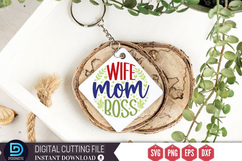 Wife mom boss SVG SVG DESIGNISTIC 