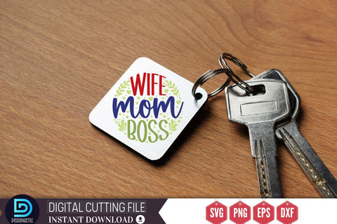 Wife mom boss SVG SVG DESIGNISTIC 