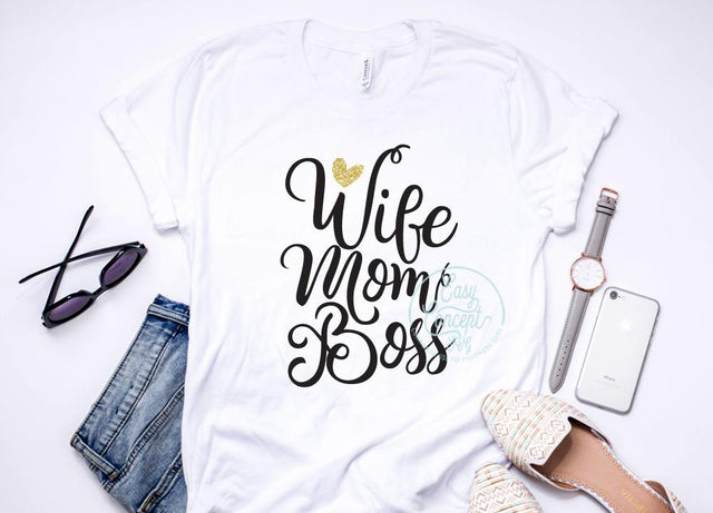 Wife Mom Boss svg SVG EasyConceptSVG 