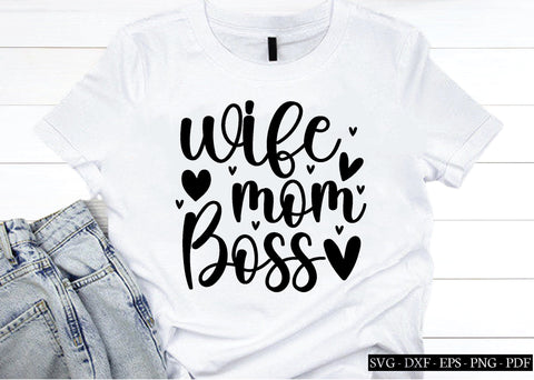 wife mom boss svg, wife svg, husband svg, weadding svg, SVG designstore 
