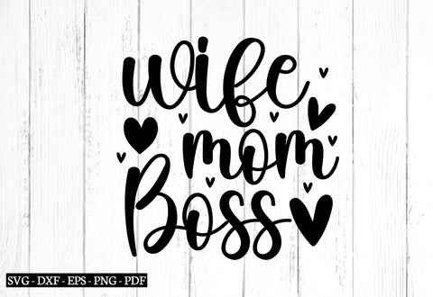 wife mom boss svg, wife svg, husband svg, weadding svg, SVG designstore 