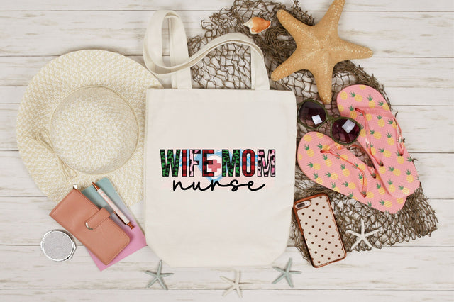 wife mom nurse sublimation Sublimation SVGista 