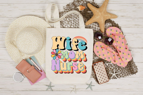 wife mom nurse Sublimation SVGArt 