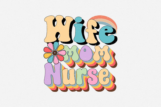wife mom nurse Sublimation SVGArt 