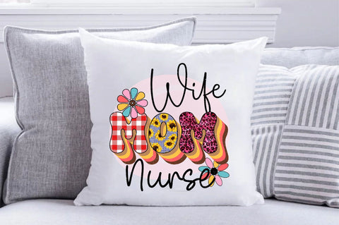 wife mom nurse Sublimation SVGArt 
