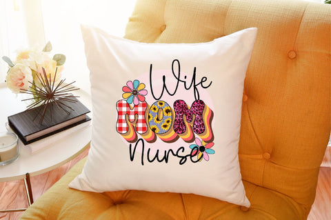 wife mom nurse Sublimation SVGArt 