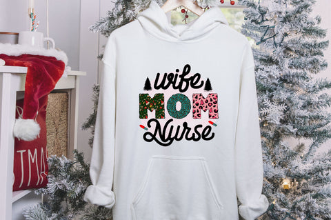 Wife Mom Nurse Sublimation SVGArt 