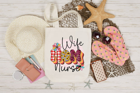 wife mom nurse Sublimation SVGArt 