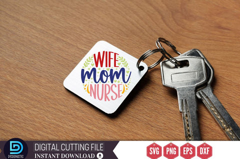 Wife mom nurse SVG SVG DESIGNISTIC 