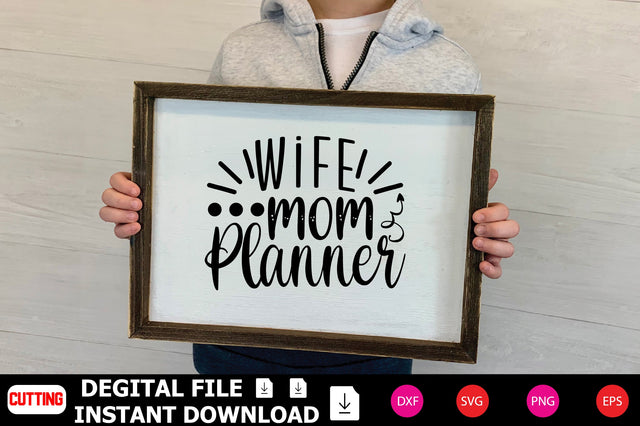 Wife Mom Planner SVG Shahin alam 