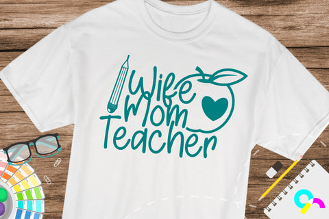 Wife mom teacher svg SVG Artinrhythm shop 