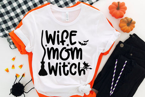Wife Mom Witch Halloween SVG - Funny Halloween SVG SVG She Shed Craft Store 