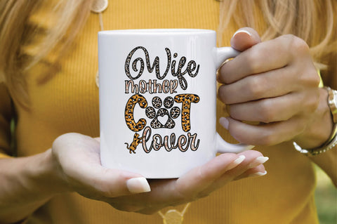 Wife Mother Cat Lover Sublimation SVGArt 