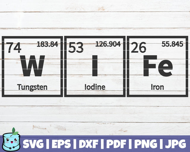 Wife Periodic Table SVG MintyMarshmallows 