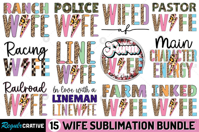 Wife Sublimation Bundle Sublimation Regulrcrative 