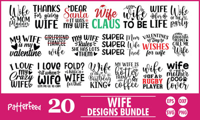 Wife SVG Designs Bundle SVG PatternFeed8 