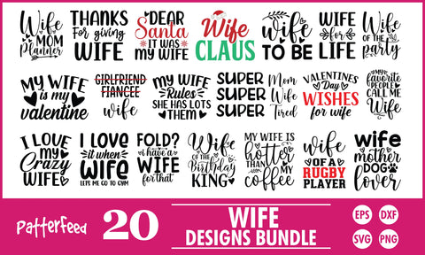 Wife SVG Designs Bundle SVG PatternFeed8 