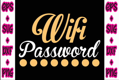 Wifi Password SVG Nurstore 