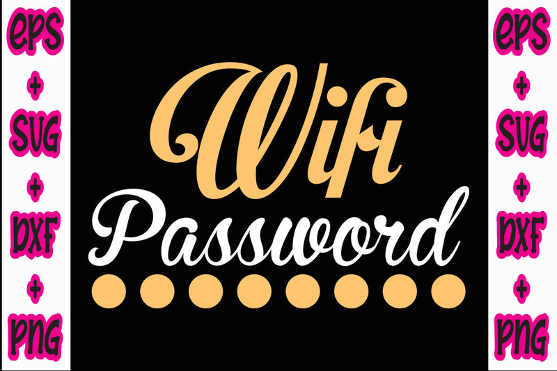 Wifi Password SVG Nurstore 