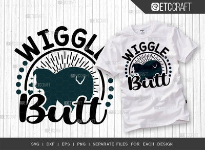 Wiggle Butt SVG Cut File | Dog Bandana Svg | Wagging Tail Svg | Pet Svg | Dog Lover Svg | Dog Butt Svg | Dogs Quote Design SVG ETC Craft 