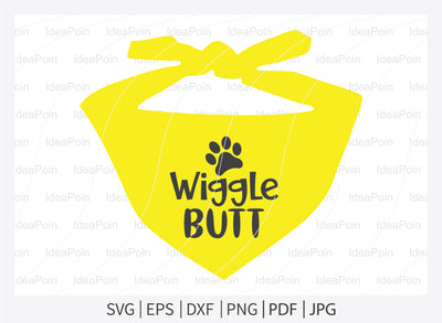 Wiggle butt svg, Dogs SVG, Dog Bandana SVG, Dog Life svg, Dog Bandana Designs, Dog Mom, Dog png, Dog jpg, Dog dxf SVG Dinvect 