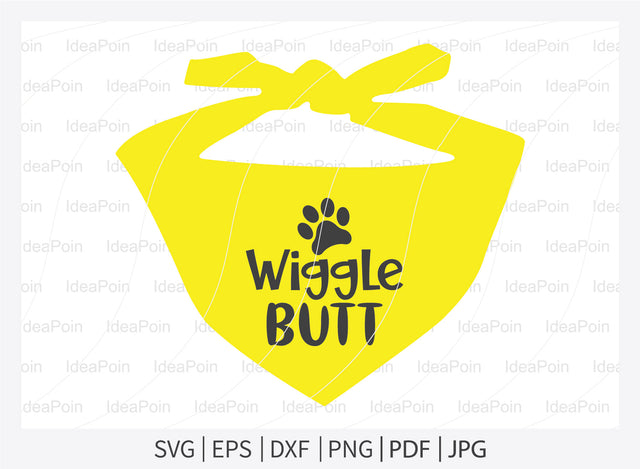 Wiggle butt svg, Dogs SVG, Dog Bandana SVG, Dog Life svg, Dog Bandana Designs, Dog Mom, Dog png, Dog jpg, Dog dxf SVG Dinvect 