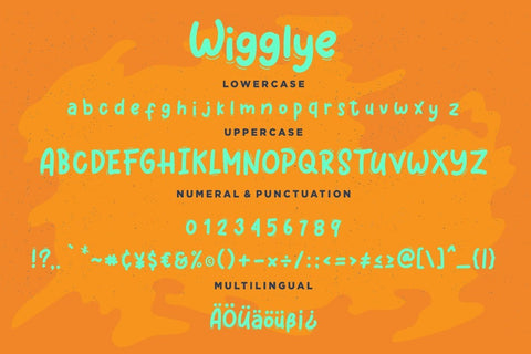 Wigglye Joy & Fun Typeface Font Creatype Studio 