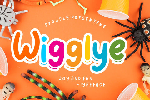 Wigglye Joy & Fun Typeface Font Creatype Studio 
