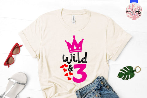 Wild 3 - Birthday SVG EPS DXF PNG Cutting File SVG CoralCutsSVG 