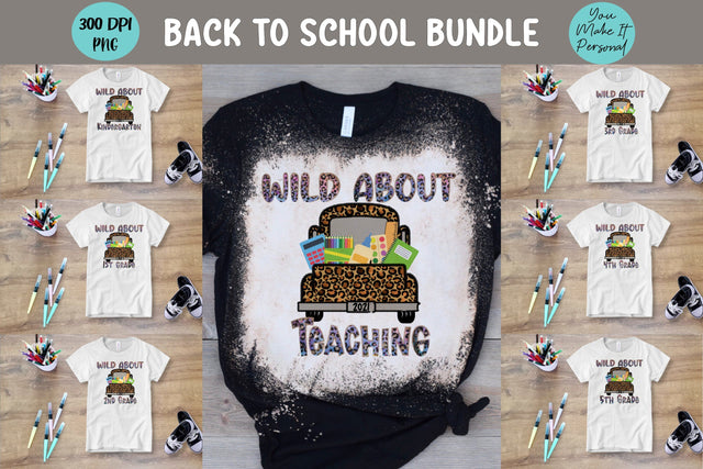 Wild About Kindergarten through 5th Grade Bundle! Sublimation You Make It Personal 