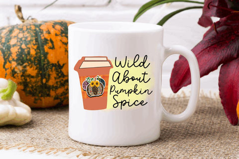 Wild about pumpkin spice Sublimation PNG, Vintage Autumn Sublimation Design Sublimation Regulrcrative 