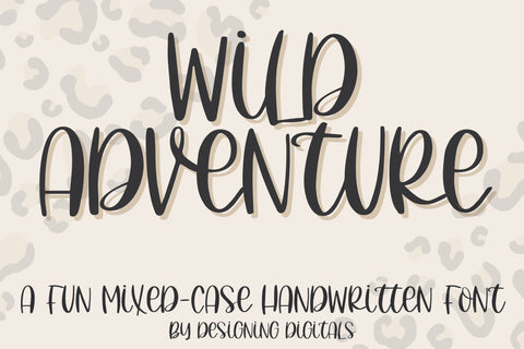Wild Adventure Font Designing Digitals 