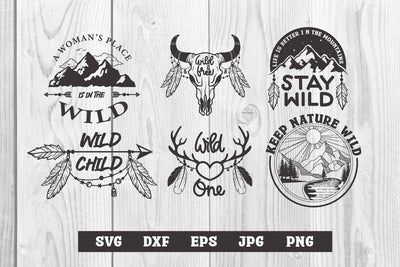 Wild and Boho svg Bundle 6 design SVG dadan_pm 