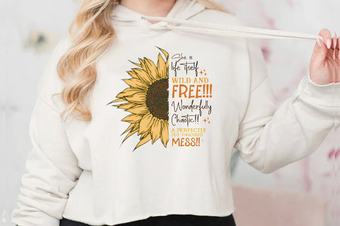 Wild and Free Sunflower Sublimation PNG Sublimation Jagonath Roy 