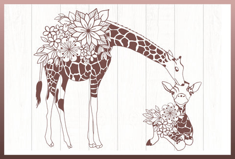 Wild Animal Floral Mandala SVG Bundle | Mother And Baby SVG SVG Harbor Grace Designs 
