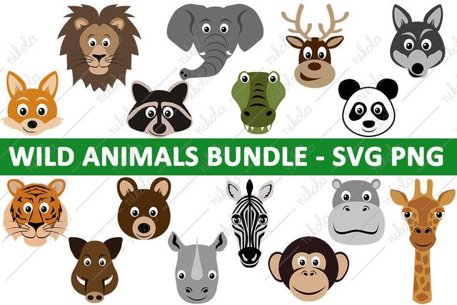 Wild Animals Bundle SVG PNG SVG nikola 