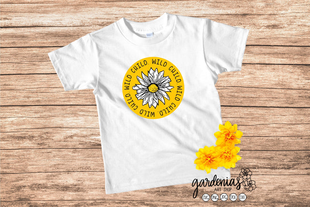 Wild Child Daisy SVG SVG Gardenias Art Shop 
