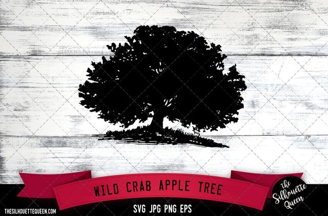 Wild Crab Apple Tree SVG -Vector Art Commercial & Personal Use- Cricut,Silhouette,Cameo,Vinyl Cut SVG Loveleen Kaur 