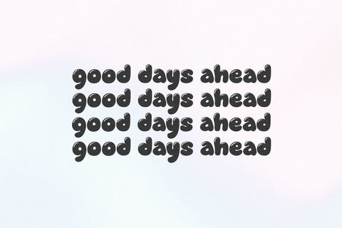 Wild Days - Bubbly Retro Font Font KA Designs 