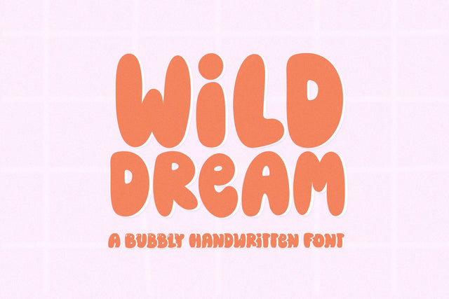 Wild Dream - Bubbly Handwritten Font SVG KA Designs 