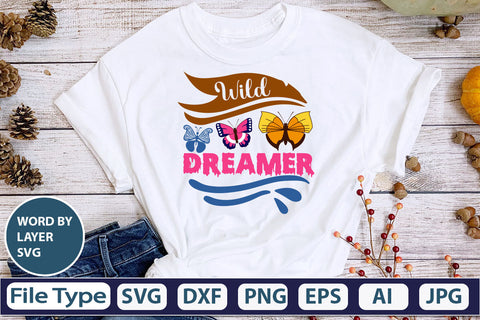 Wild Dreamer SVG Cut File SVG DesignPlante 503 