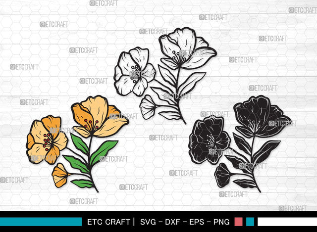 Wild Flower SVG | Flower Svg | Wild Flower Clipart | Wild Flower Clipart SVG ETC Craft 