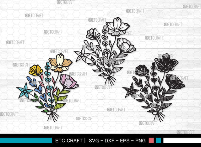 Wild Flower SVG | Flower Svg | Wild Flower Clipart | Wild Flower Clipart SVG ETC Craft 