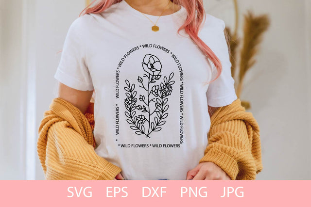 Wild Flowers SVG Cut File Free For Commercial Use SVG Sintegra 