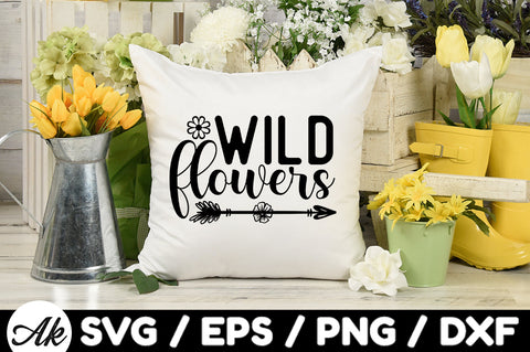 Wild flowers svg SVG akazaddesign 