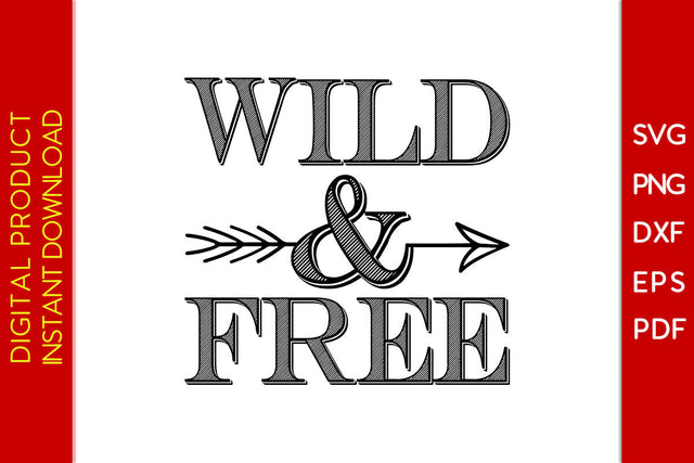 Wild & Free Summer Vacation SVG PNG PDF Cut File SVG Creativedesigntee 